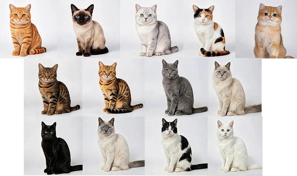 Cute Cat Animals Figurine Decorative Wooden Ornament