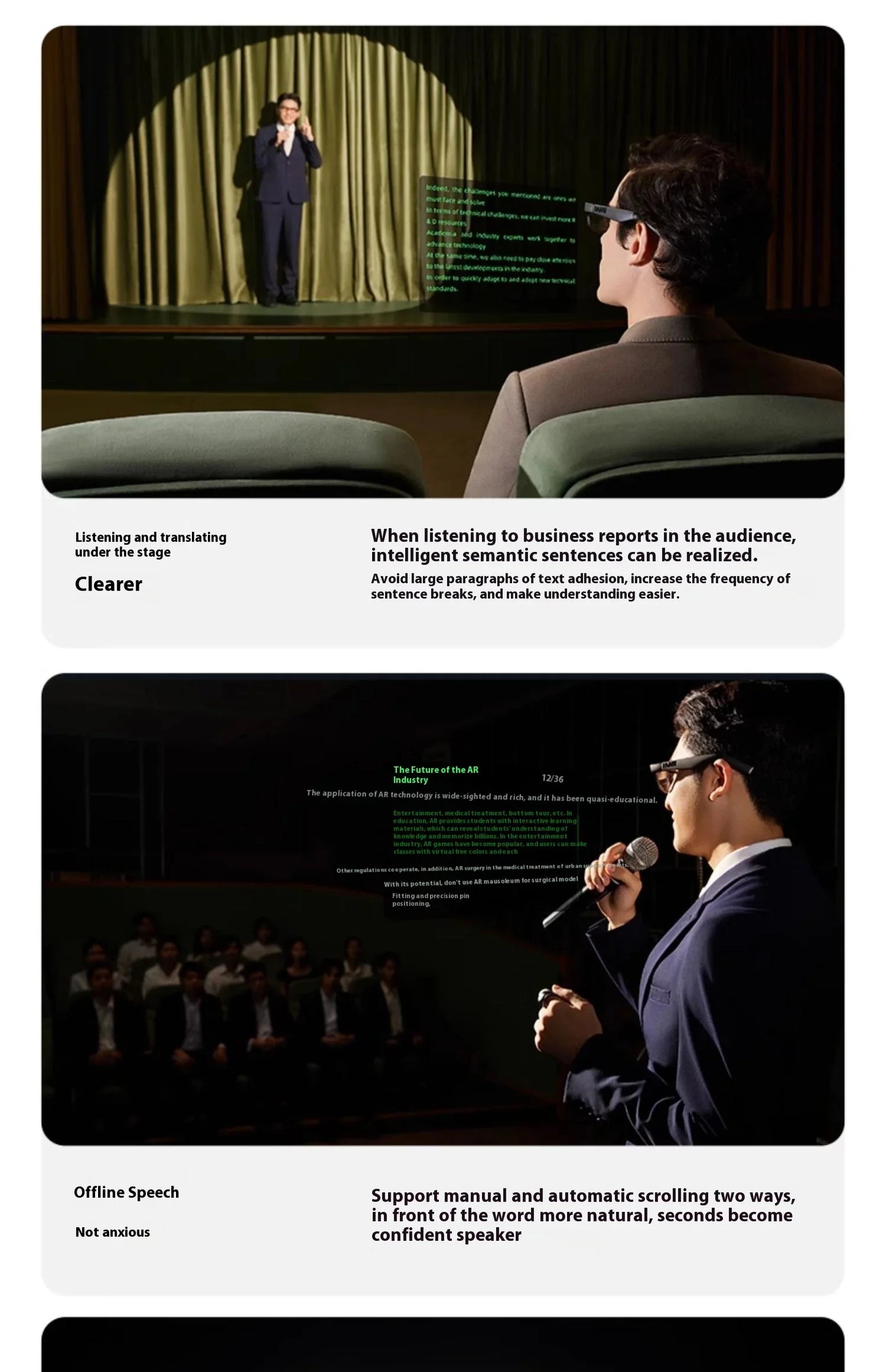 INMO Go2 Smart AR Translation Glasses Wireless AI Assistant
