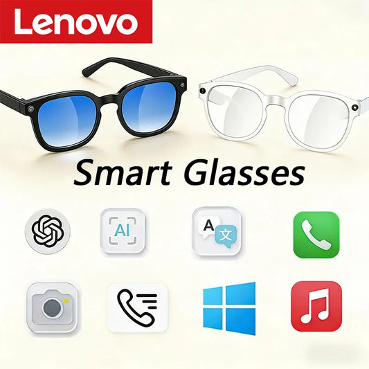 Lenovo AI Smart Glasses AI Translation 8MP HD Camera