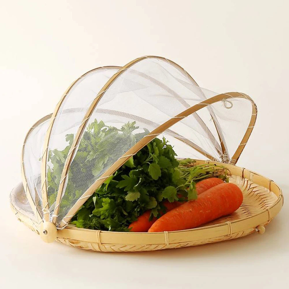 Bamboo Woven Baskets Anti-Mosquito Nets Covers