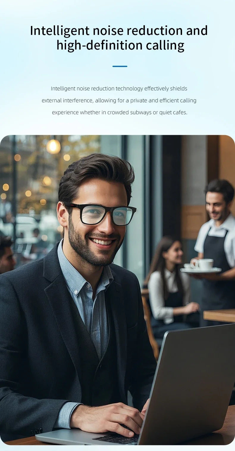 Smart Glasses  Remote Shoot Bluetooth Sunglasses AI Voice
