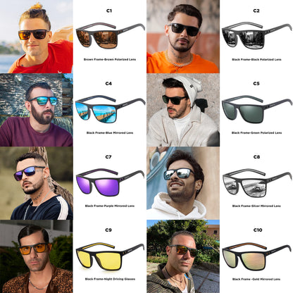ZENOTTIC Fashion Polarized Sunglasses Shade  Lightweight