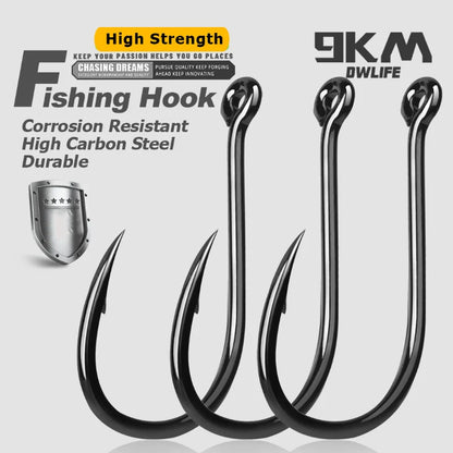 9KM Iseama Fishing Hooks 50~200Pcs Carp Hook Saltwater