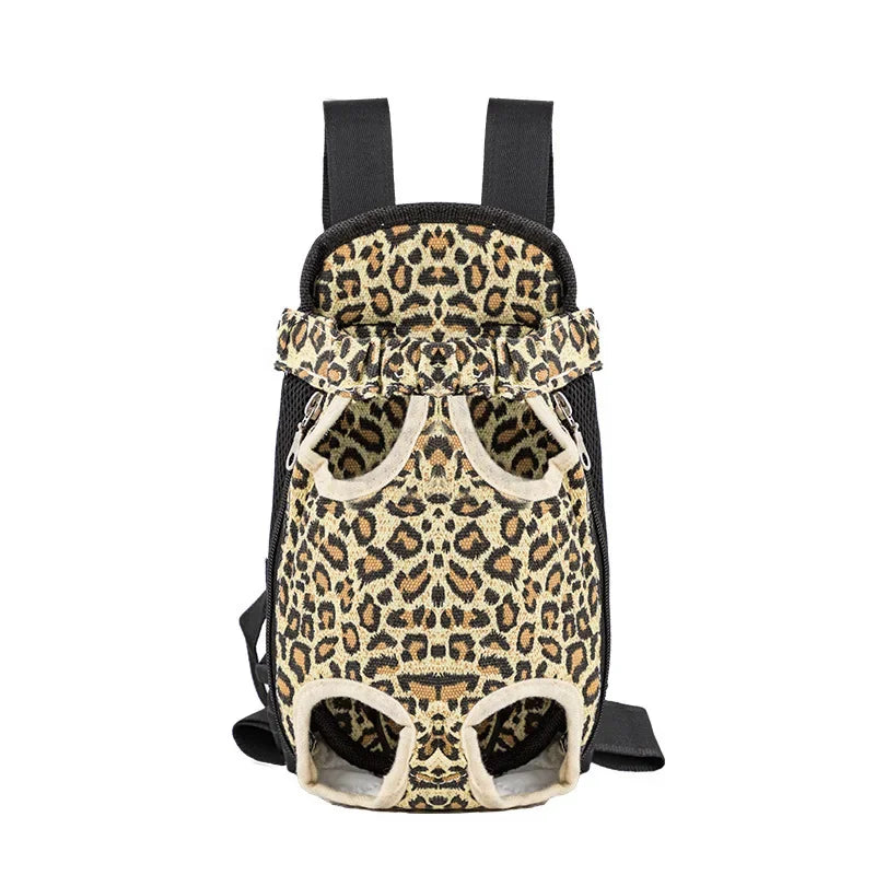 Adjustable Cat Carrier Bag Pet Double Shoulder Backpack