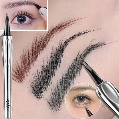 2 Forks Tip Liquid Eyebrow Pen All Day Wear Waterproof