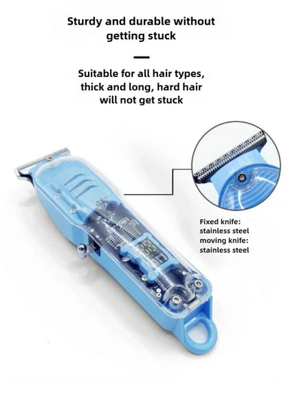 Hair Cut Machine Rechargeable Hair Clippers Transparent
