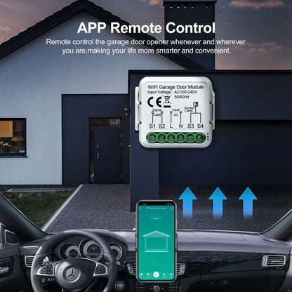 GIRIER Tuya Smart WiFi Garage Door Opener Controller Supports