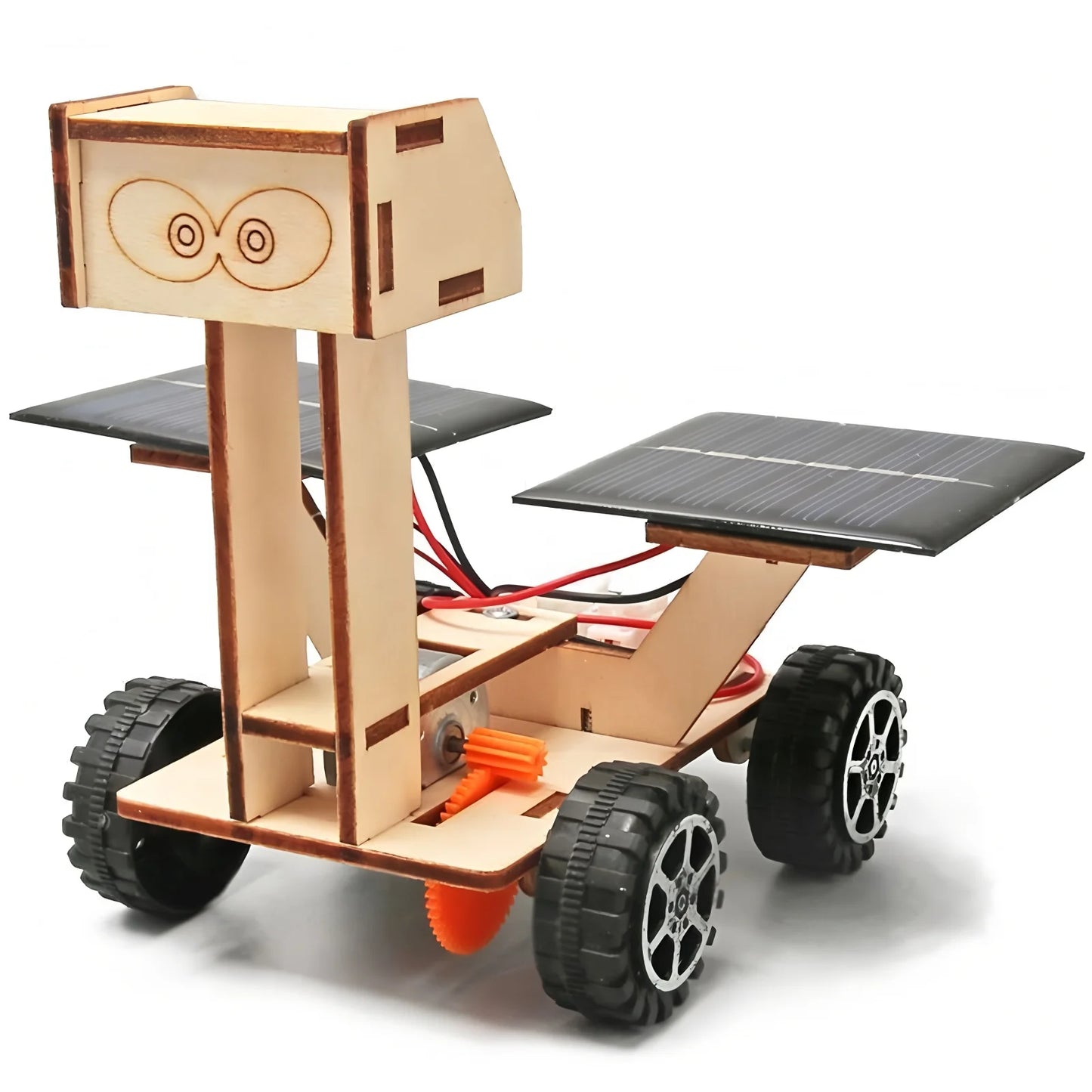 Solar Car Lunar Exploration Vehicle Children's Diy Hand-Assembled