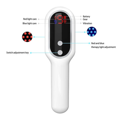 Electric Laser Hair Growth Comb Red Blue Light Massager