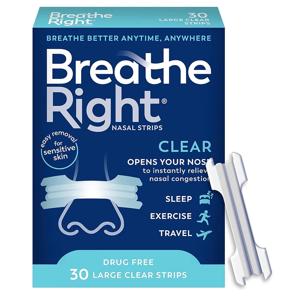 Nasal Strips Extra Strength Clear For Sensitive Skin