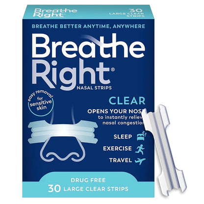 Nasal Strips Extra Strength Clear For Sensitive Skin