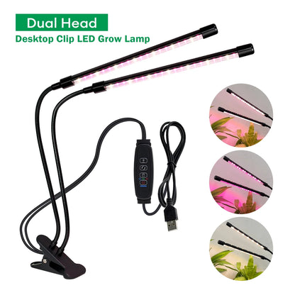 Clip-On LED Grow Light with Gooseneck