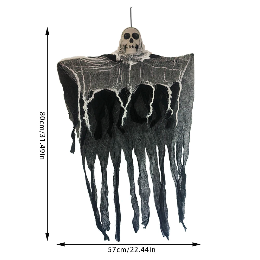 Halloween Skeleton Ghost Decoration Ghost with LED String Lights