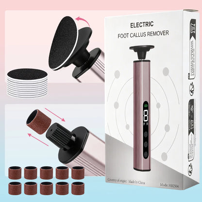 Aluminum Alloy Electric Foot Grinder 9 Speeds Callus