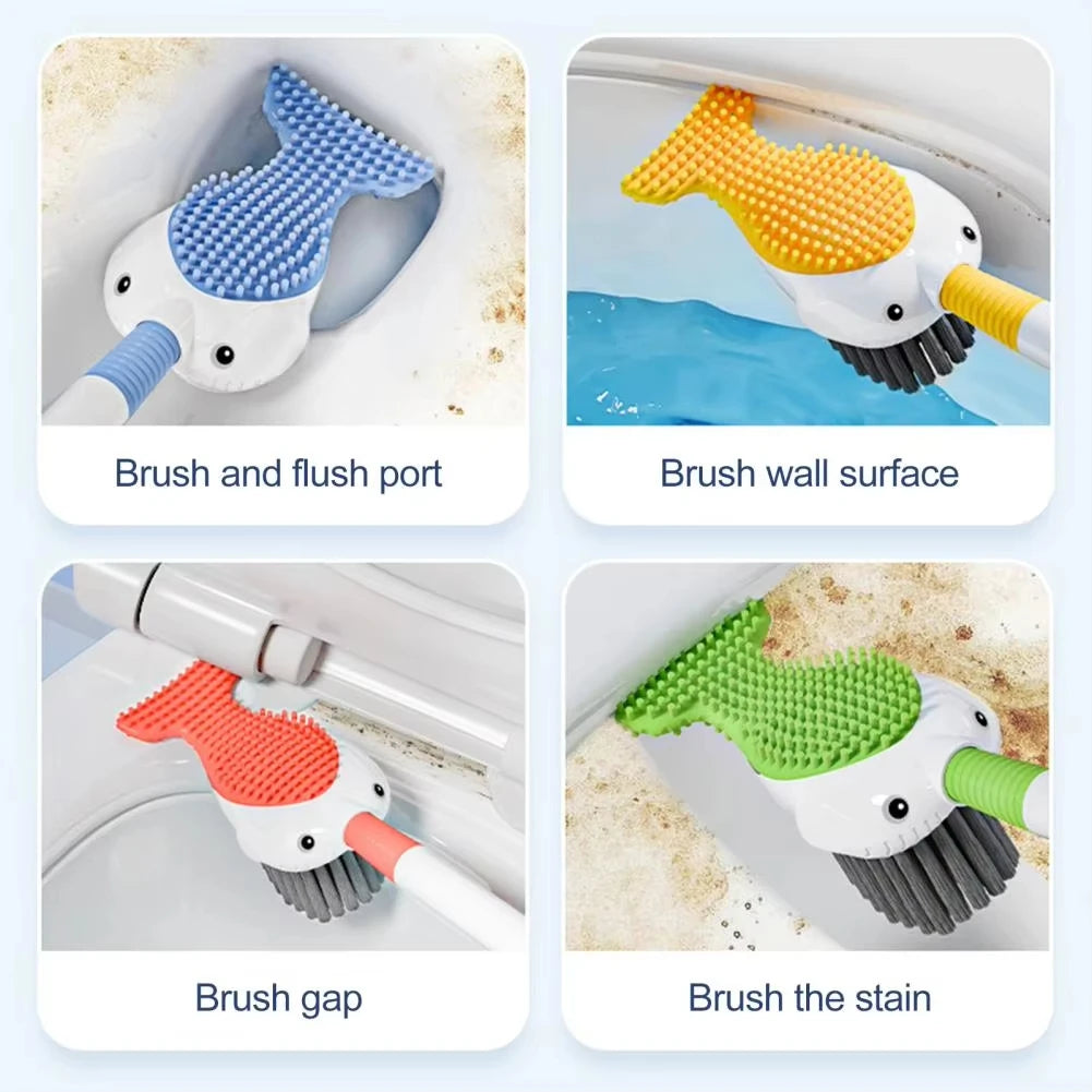 Squirt Whale Toilet Brush 360-Degree Cleaning Brush