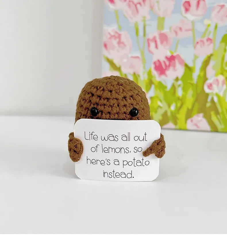 Positive Energy Potato Doll Home Decoration Mini Plush Knitting Wool