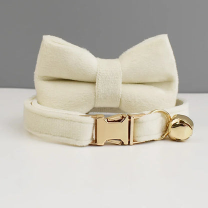Stylish Adjustable Cat Collar with Bowknot