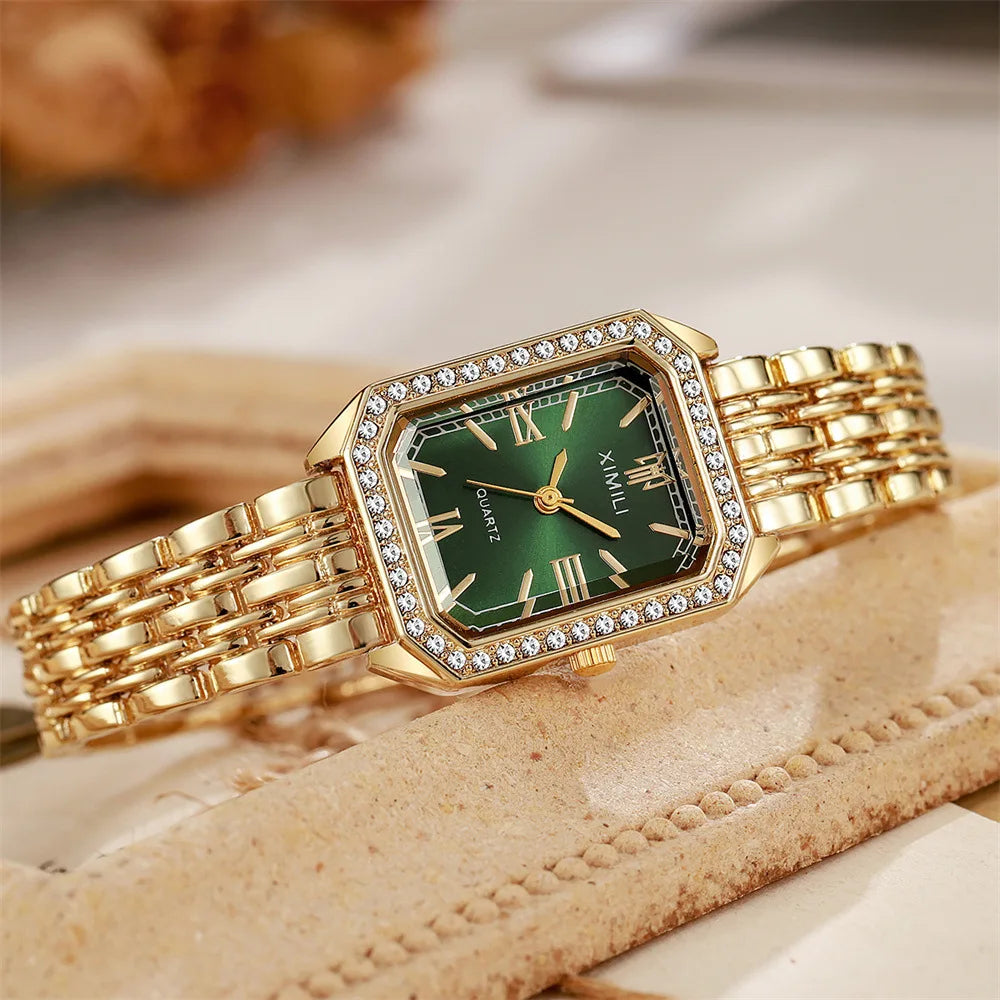 Light Luxury Brand Watch Women Business Simple Diamond
