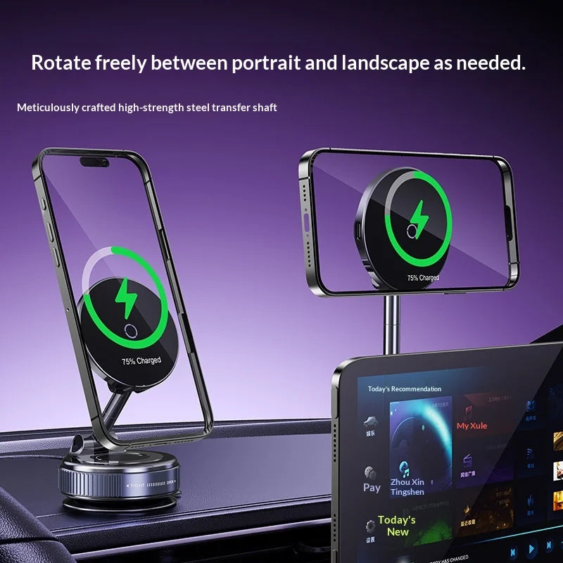 Cross-Border Wireless Charging Vacuum Car Phone Holder