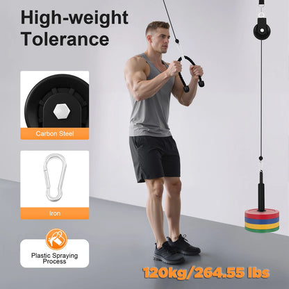 Cable Weight Pulley System for Home Gym