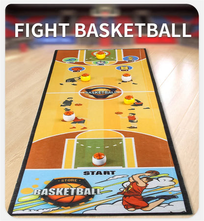 Interactive Bowling and Curling Mat Game Fun Football-Inspired