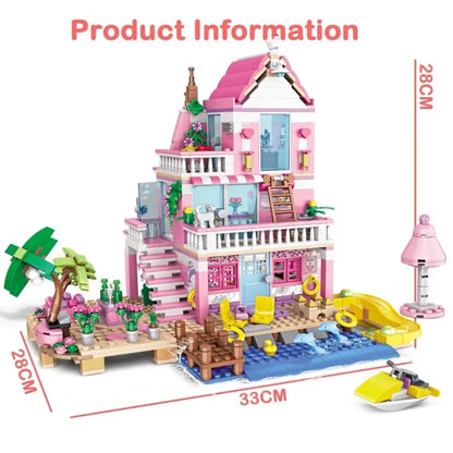 Friends City Tree House Summer Holiday Villa Castle For Kid