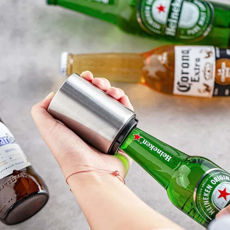 Stainless Steel Beer Bottle Opener Automatic Kitchen