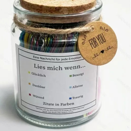Bible Verses  in Glass Jar Bible Verse Jar Pious Prayer