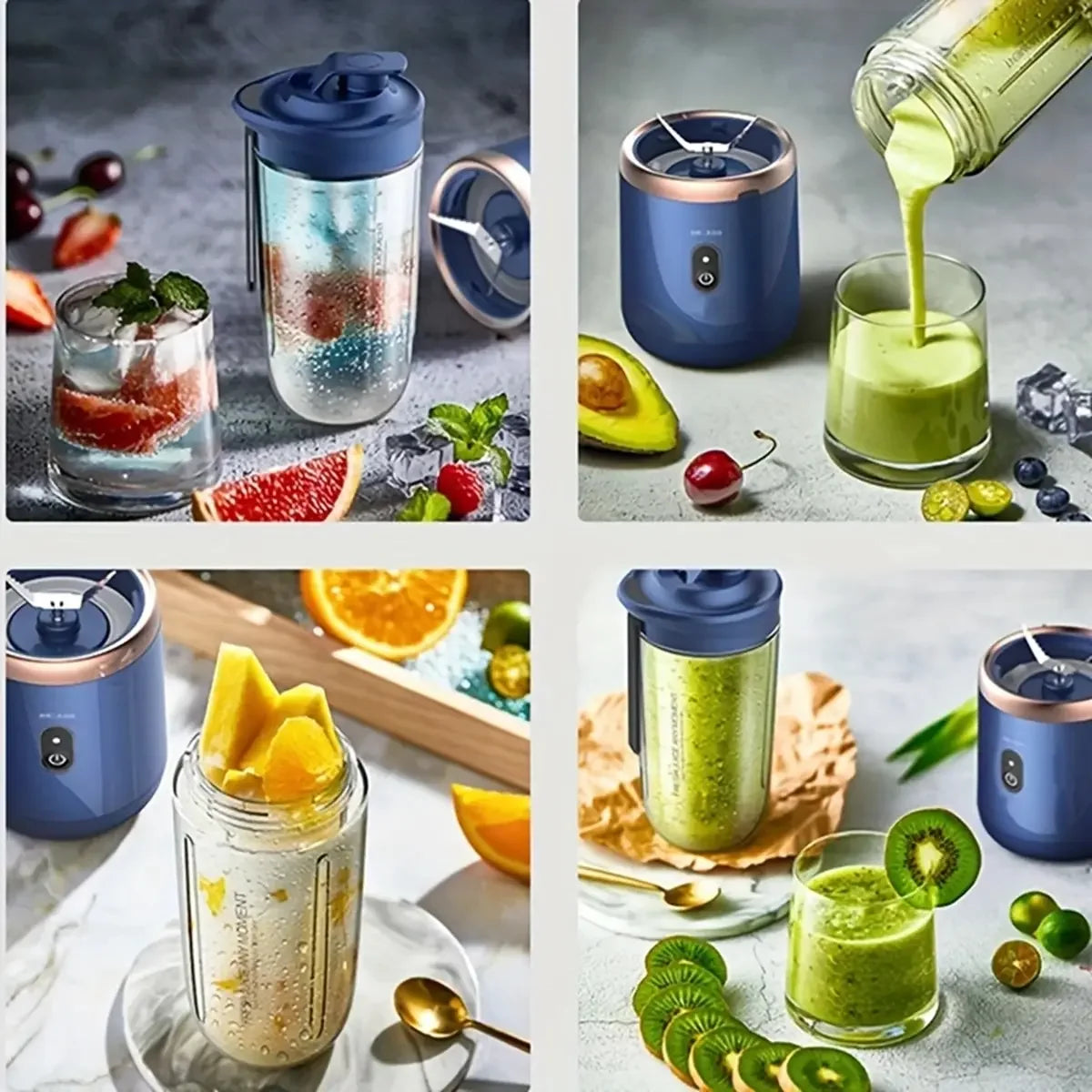 400ML Fruit Electric Juicer Food Milkshake Mixer Machine