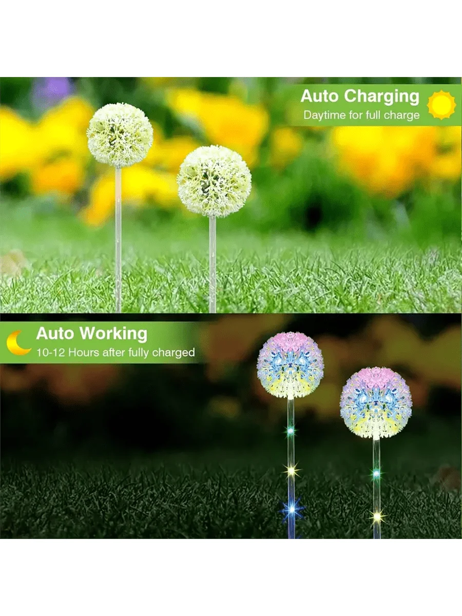 LED dandelion outdoor ground mounted light