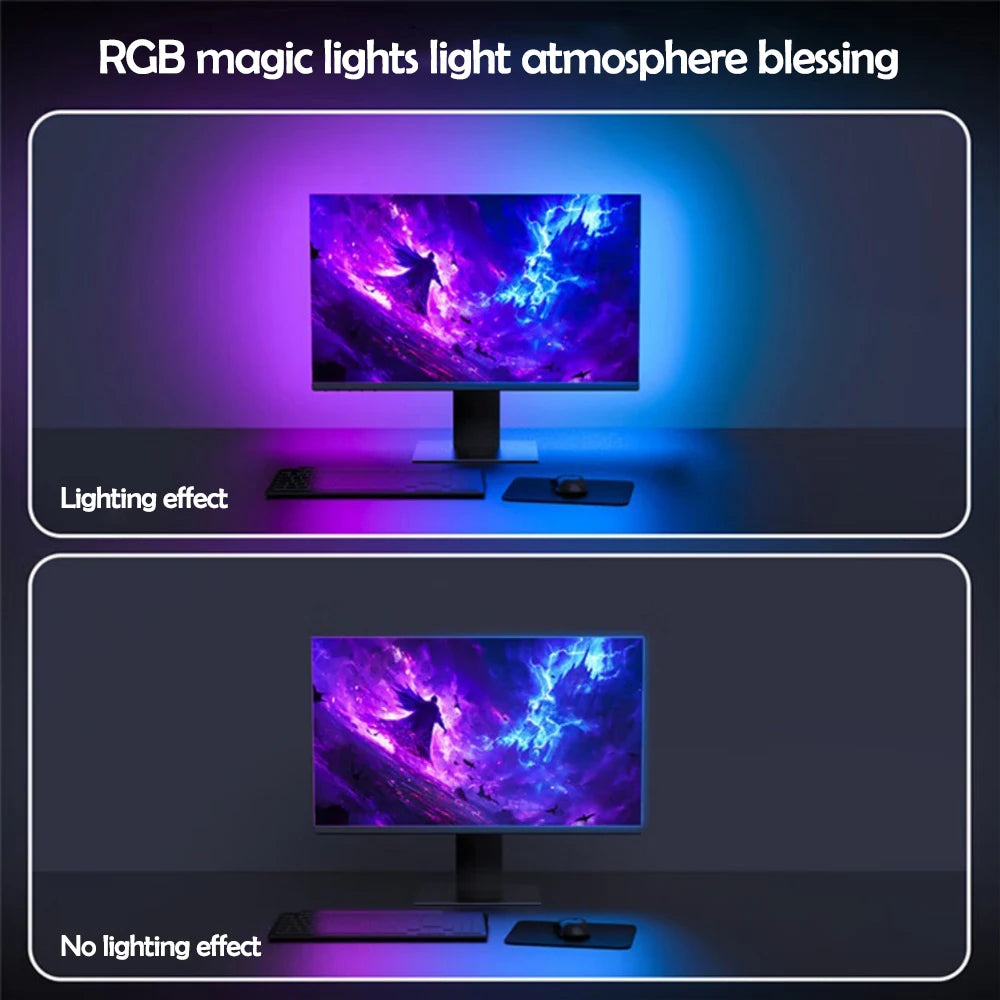 RGB Game Ambient Sync LED Light Strip Room Decor