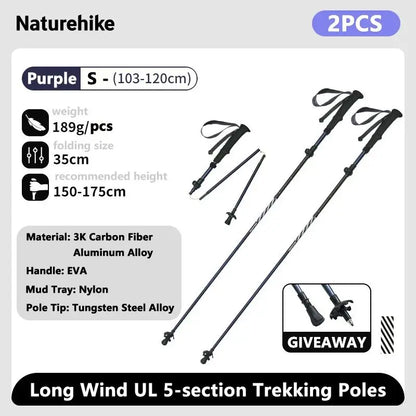 Climbing Sticks Ultralight Outdoor Folding Trekking Poles