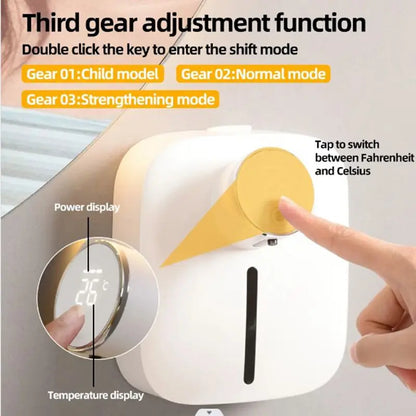 Wall-mounted Dispenser Soap USB Digital Temperature