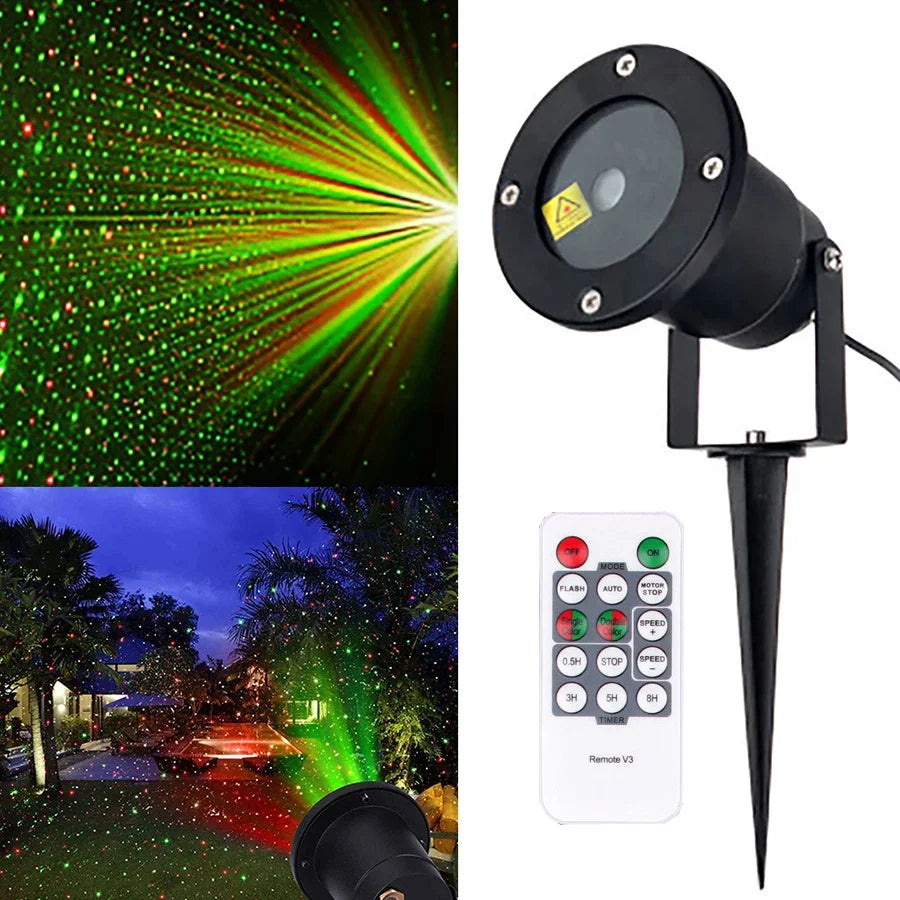 Remote Christmas Projector Laser Light Outdoor Decor