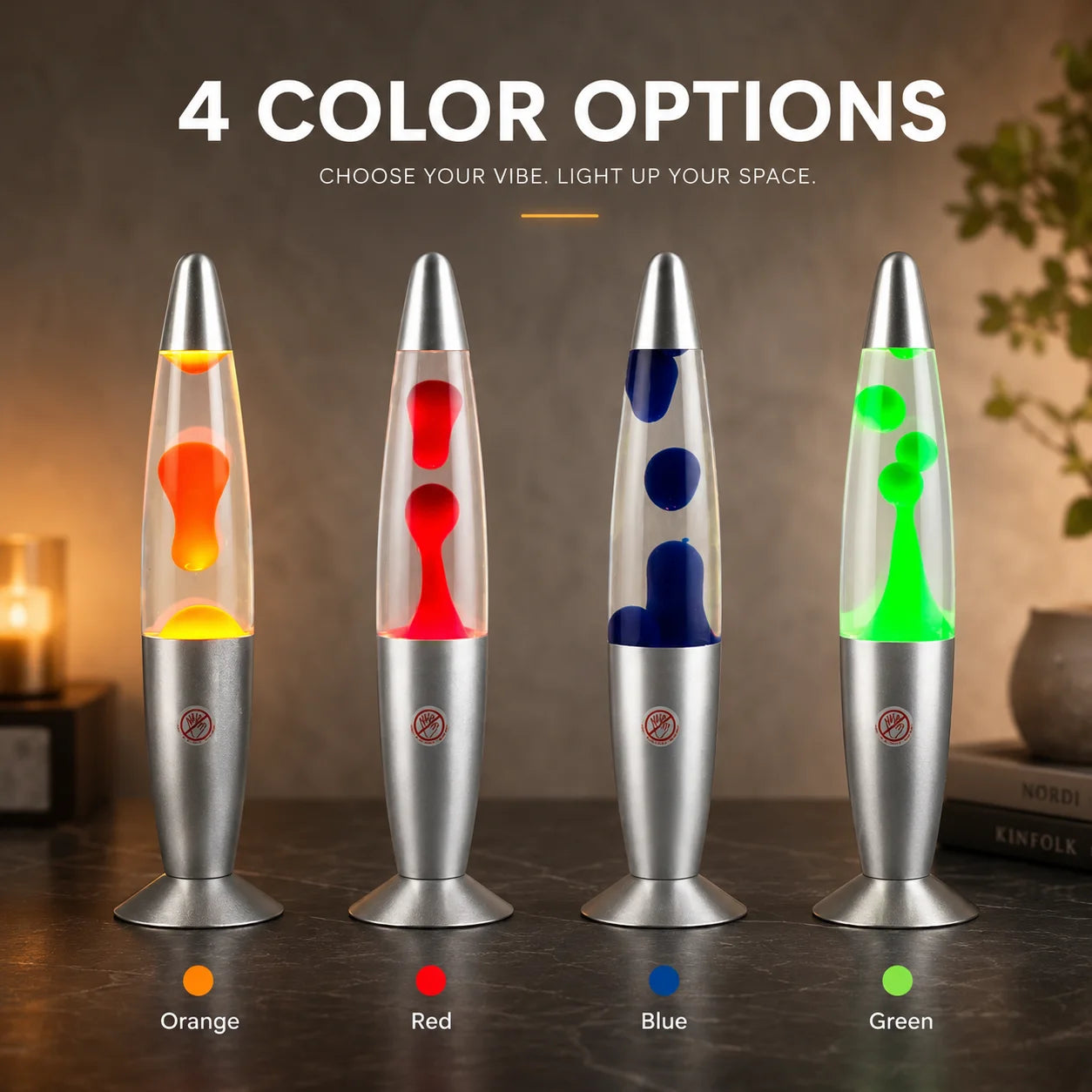 Lava Lamp 25W LED Volcano Night Light Multicolor Changing