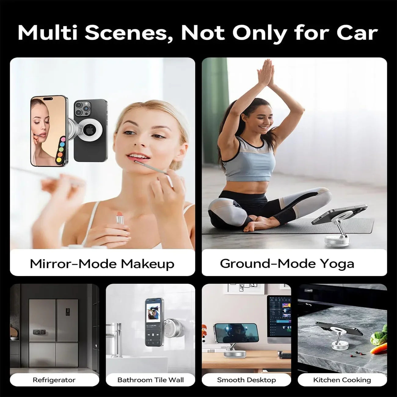Magnetic Suction Cup Phone Mount for Magsafe 360° Adjustable