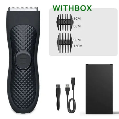 Body Hair Trimmer for Men Electric Groin Hair Trimmer