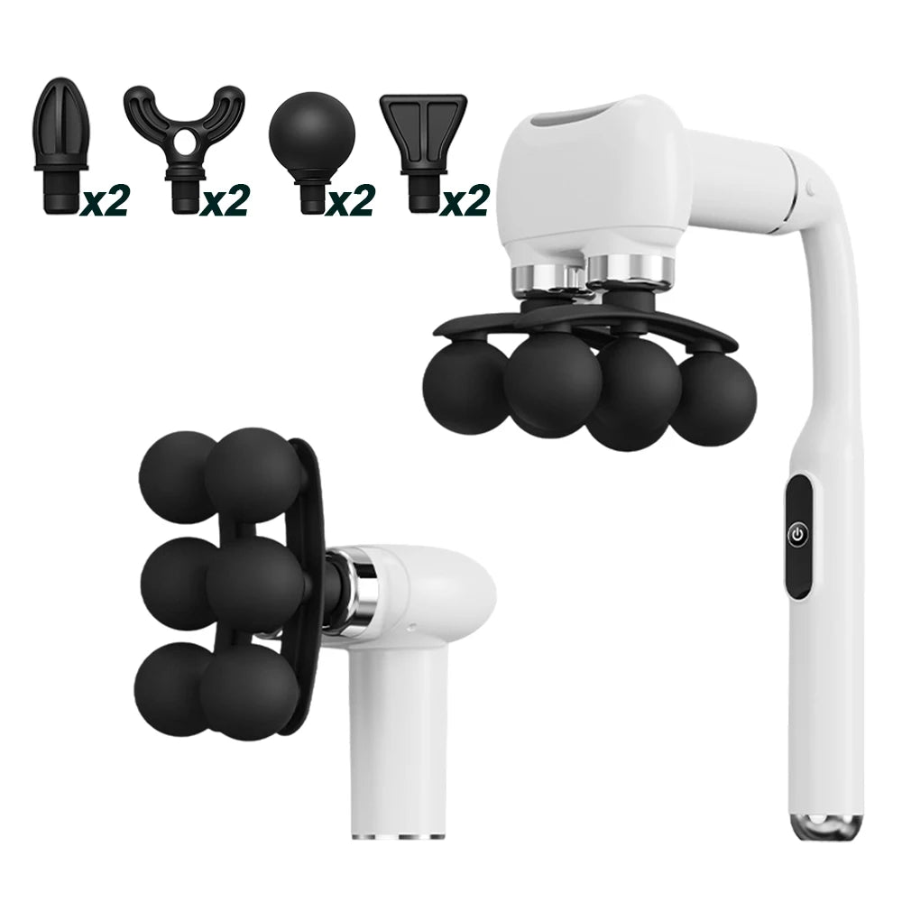 6-Heads Handheld Fascia Gun High Frequency Vibration Body
