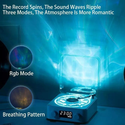 Retro Turntable Speaker With White Noise Wireless Bluetooth