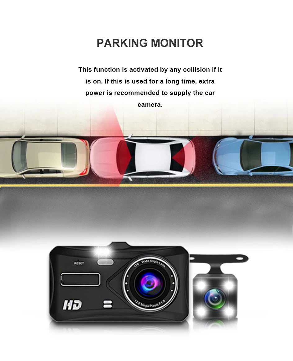 Dash Cam Touch Sensitive Dash Camera WDR G sensor