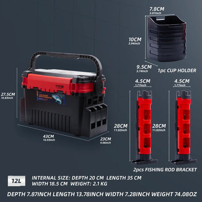 Fishingfans Fishing Box Organizer Multi-function Lure