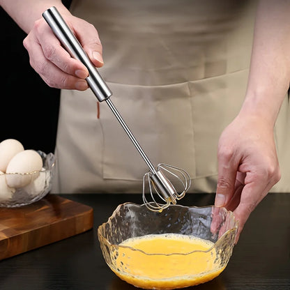 Stainless Steel Egg Beater Durable Semi-Automatic Mixer