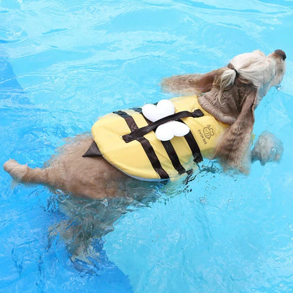 Summer Little Bee Dog Swimsuit Waterproof Puppy Life Jacket