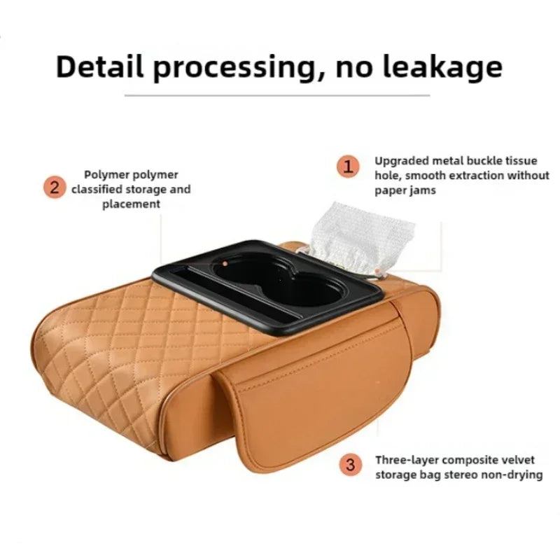 Car Armrest Box Thicken Height Pad Arm Rest Cushion