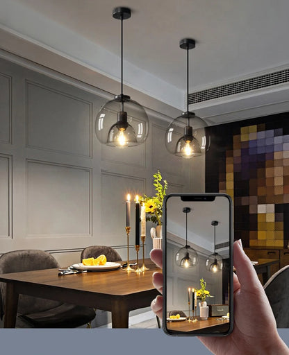 Modern Retro Glass Dining Room Bedroom Living Room
