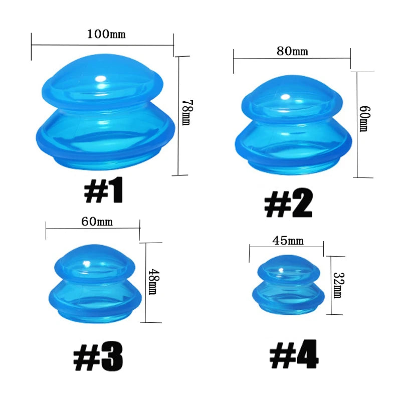 Anti-cellulite Silicone Cupping Set Suction Cup Ventosas