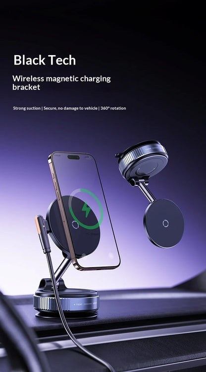 Cross-Border Wireless Charging Vacuum Car Phone Holder