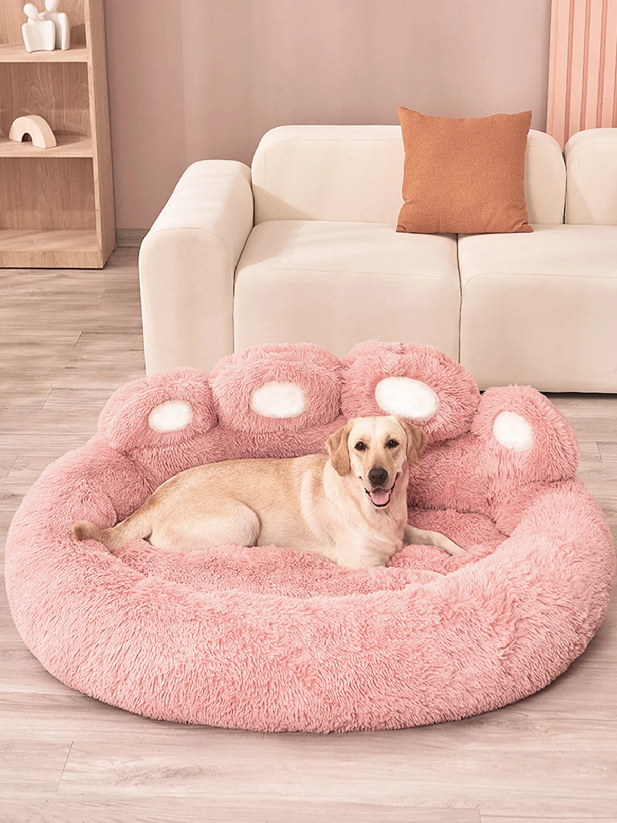 Fluffy Dog Bed Winter Warm Large Pet Kennel