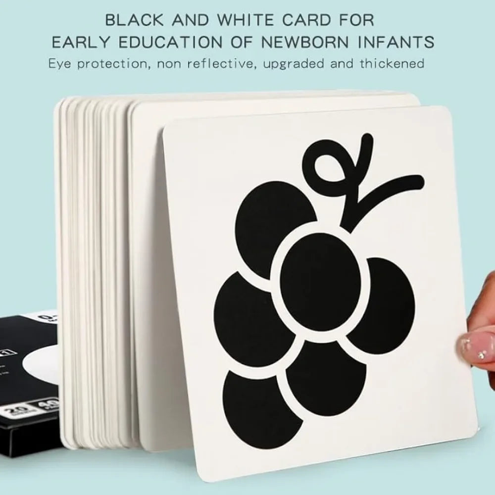 Montessori 0-12Month Baby Vision Stimulation Cards