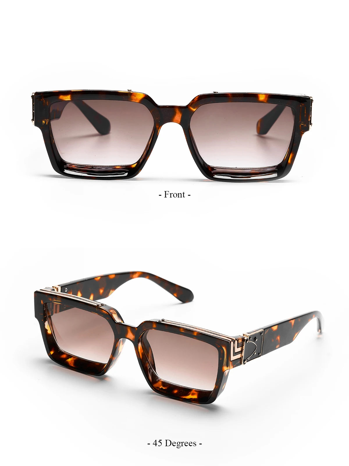 Retro Black Millionaire Shades Luxury Sunglasses